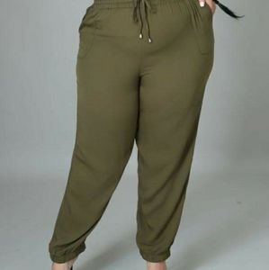 Olive joggers